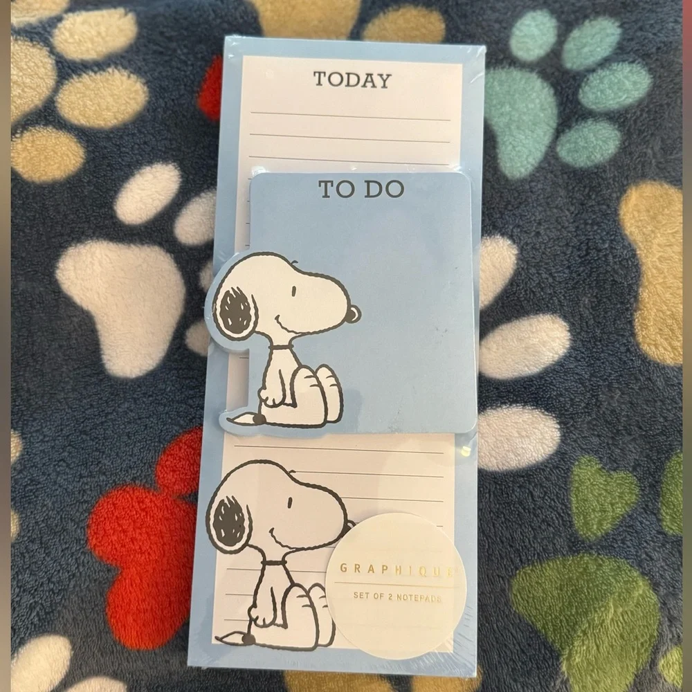 Snoopy To Do Notepads NWT